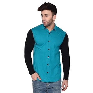 Geum Mens Cotton Full Sleeve Spread Collar