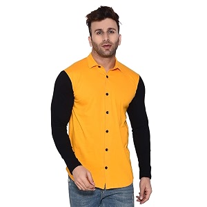 Geum Mens Cotton Full Sleeve Spread Collar