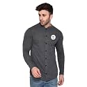 Geum Mens Mandarin Collar Shirt Slim