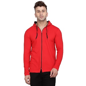 Geum Mens Hooded Neck Full Sleeves T-Shirt