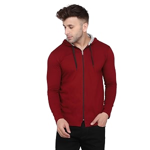 Geum Mens Hooded Neck Full Sleeves T-Shirt