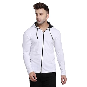 Geum Mens Hooded Neck Full Sleeves T-Shirt