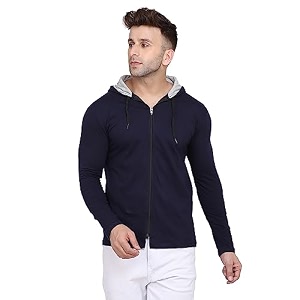 Geum Mens Hooded Neck Full Sleeves T-Shirt