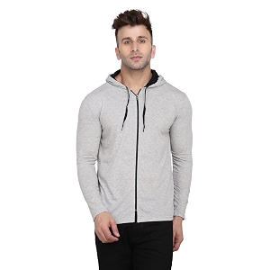 Geum Mens Hooded Neck Full Sleeves T-Shirt