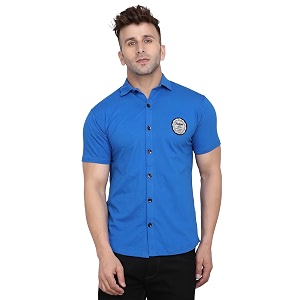 Geum Mens Casual Shirt with Graphic Print