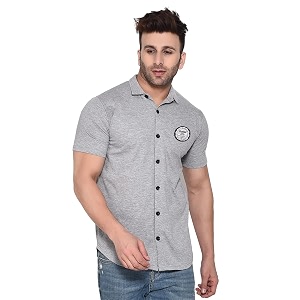 Geum Mens Casual Shirt with Graphic Print