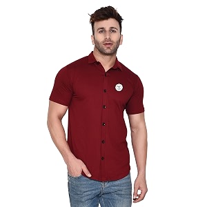 Geum Mens Casual Shirt with Graphic Print