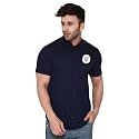 Geum Mens Mandarin Collar Shirt with Graphic