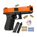 GEX Kids Toy Gun with Soft Bullets & Magazine | Manual Soft Dart | Boys 10+ Years Guns & Darts (Orange)