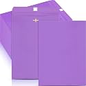 Geyee 100 Pcs 10 x 13 Inch Purple Clasp Manilla Envelopes Mailing