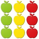 Geyee 108 Pcs Apple Cutouts Paper Die Cuts Assorted, Tricolor, 5.5 Inch