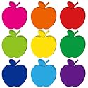 Geyee 108 Pcs Apple Cutouts Paper Die Cuts Assorted, Colorful, 3.5 Inch