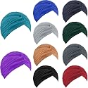 Geyoga 10 Pcs Head Wraps Turbans for Women Head Scarf