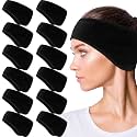 Geyoga 12 Pcs Ear Warmer Headband, Black