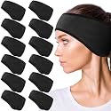 Geyoga 12 Pcs Ear Warmer Headband, Dark Gray