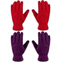 Geyoga 2 Pairs Kids Fleece Gloves