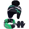 Geyoga 3Pcs Baby Scarf Hat Gloves