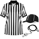 Geyoga 3 Pcs Halloween Referee Costume Set for Men Women