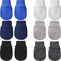 Geyoga 6 Pairs Baby Mittens Newborn No Scratch Gloves Infant