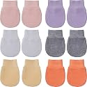Geyoga 6 Pairs Baby Mittens Newborn No Scratch Gloves Infant