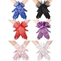 Geyoga 6 Pairs Women Lace Gloves Wedding Tea Party Gloves