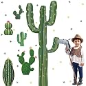 Geyoga 6 Pcs Large Cactus Cutouts Wall Decor