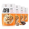 The GFB Dark Chocolate Peanut Butter Protein Bites | Certified Gluten Free Snack Bites | Super Tasty Plant Based Protein Balls | Travel Ready Non-GMO Kosher & Vegan Snacks | Resealable 4oz Bags, 4 Pack