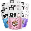 The GFB Gluten Free Protein Cookie Bites Nut Free Variety Pack – Super Tasty Allergen Friendly Fudge Brownie, Cookie Dough &amp; Birthday Cake Vegan Protein Bites, 4 Oz (6 Count)