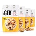 The GFB Peanut Butter Protein Bites | Certified Gluten Free Snack Bites | Super Tasty Plant Based Protein Balls | Travel Ready Non-GMO, Kosher &amp; Vegan Snacks | Resealable 4oz Bags, 4 Pack