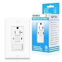 GFCI Outlet Light Switch Combo, 20A Self-Test TR ETL Listed 1 Pack