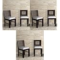 GFH Solid Sheesham Wood Dining Chairs Only | Wooden Set of 2 Dinning Chair for Kitchen &amp; Dining Room | Chairs with Cushion | All (Chestnut Finish, Set of 6)