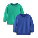 GFQLONG Toddler Boys Crewneck Sweatshirt Long Sleeve Cotton Pullover 1T-10Y