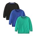 GFQLONG Toddler Boys Crewneck Sweatshirt Long Sleeve Cotton Pullover 1T-10Y