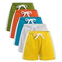 GFQLONG Toddler Boys Girls Cotton Athletic Shorts Summer Soccer 2-8Y