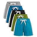 GFQLONG Toddler Boys Girls Cotton Athletic Shorts Summer Soccer 2-8Y
