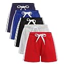 GFQLONG Toddler Boys Girls Cotton Athletic Shorts Summer Soccer 2-8Y