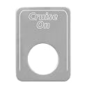 GG Grand General 68550 Stainless Steel Cruise Switch Plate for Kenworth