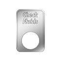 GG Grand General 68561 Stainless Steel Check Fluids Switch Plate for Kenworth