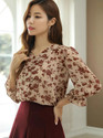 GG Style Casual Printed Women Beige Top