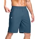 GGJ Men's Lightweight Athletic Shorts with 2 Zipper Pockets 7"/9"/5" Gym Workout Running Quick Dry Tennis Shorts for Men