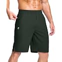 GGJ Men's Lightweight Athletic Shorts with 2 Zipper Pockets 7"/9"/5" Gym Workout Running Quick Dry Tennis Shorts for Men