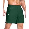 GGJ Men's Lightweight Athletic Shorts with 2 Zipper Pockets 7"/9"/5" Gym Workout Running Quick Dry Tennis Shorts for Men