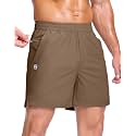 GGJ Men's Lightweight Athletic Shorts with 2 Zipper Pockets 7"/9"/5" Gym Workout Running Quick Dry Tennis Shorts for Men