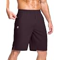 GGJ Men's Lightweight Athletic Shorts with 2 Zipper Pockets 7"/9"/5" Gym Workout Running Quick Dry Tennis Shorts for Men