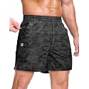 GGJ Men's Lightweight Athletic Shorts with 2 Zipper Pockets 7"/9"/5" Gym Workout Running Quick Dry Tennis Shorts for Men