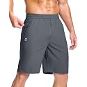 GGJ Men's Lightweight Athletic Shorts with 2 Zipper Pockets 7"/9"/5" Gym Workout Running Quick Dry Tennis Shorts for Men