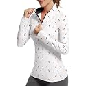 GGOV Golf Shirts for Woman UPF 50+ Sun Protection Quick Dry Lightweight Long Sleeve Polo Shirts for Woman Rash Guard