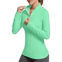 GGOV Golf Shirts for Woman UPF 50+ Sun Protection Quick Dry Lightweight Long Sleeve Polo Shirts for Woman Rash Guard
