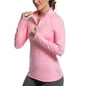 GGOV Golf Shirts for Woman UPF 50+ Sun Protection Quick Dry Lightweight Long Sleeve Polo Shirts for Woman Rash Guard