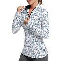 GGOV Golf Shirts for Woman UPF 50+ Sun Protection Quick Dry Lightweight Long Sleeve Polo Shirts for Woman Rash Guard